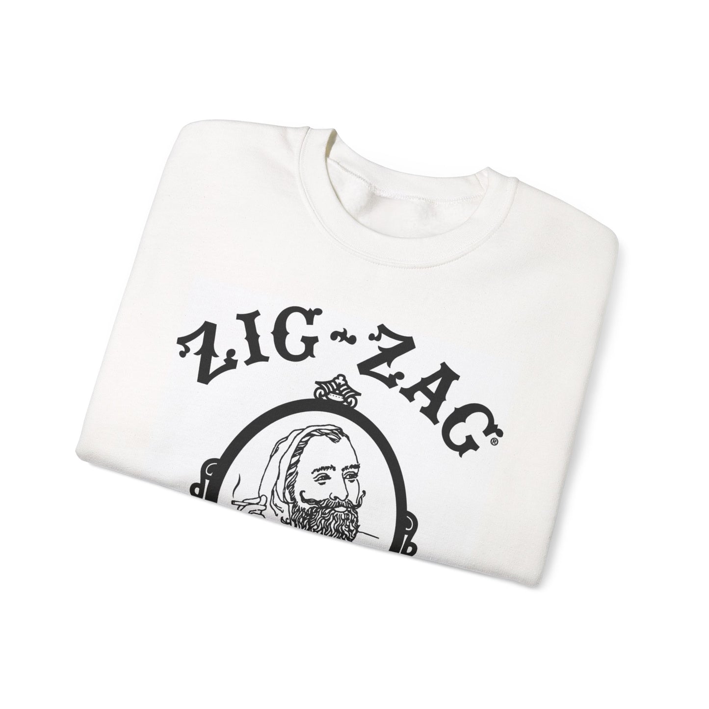 Retro Zig-Zag Graphic Sweatshirt | Cozy Unisex Crewneck | Casual Gift for Friends, Streetwear Style, Everyday Wear