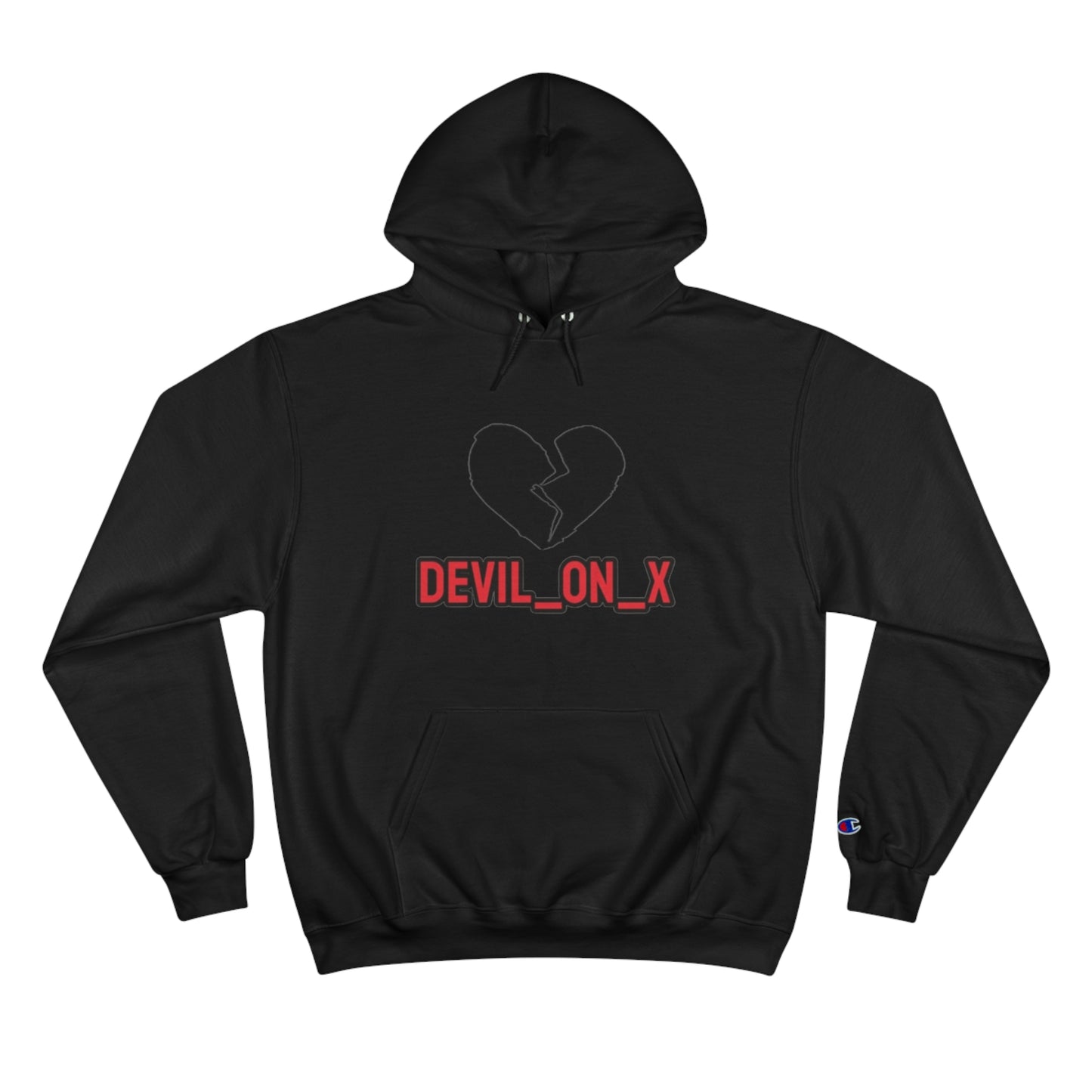 Devil-on_x Champion Hoodie