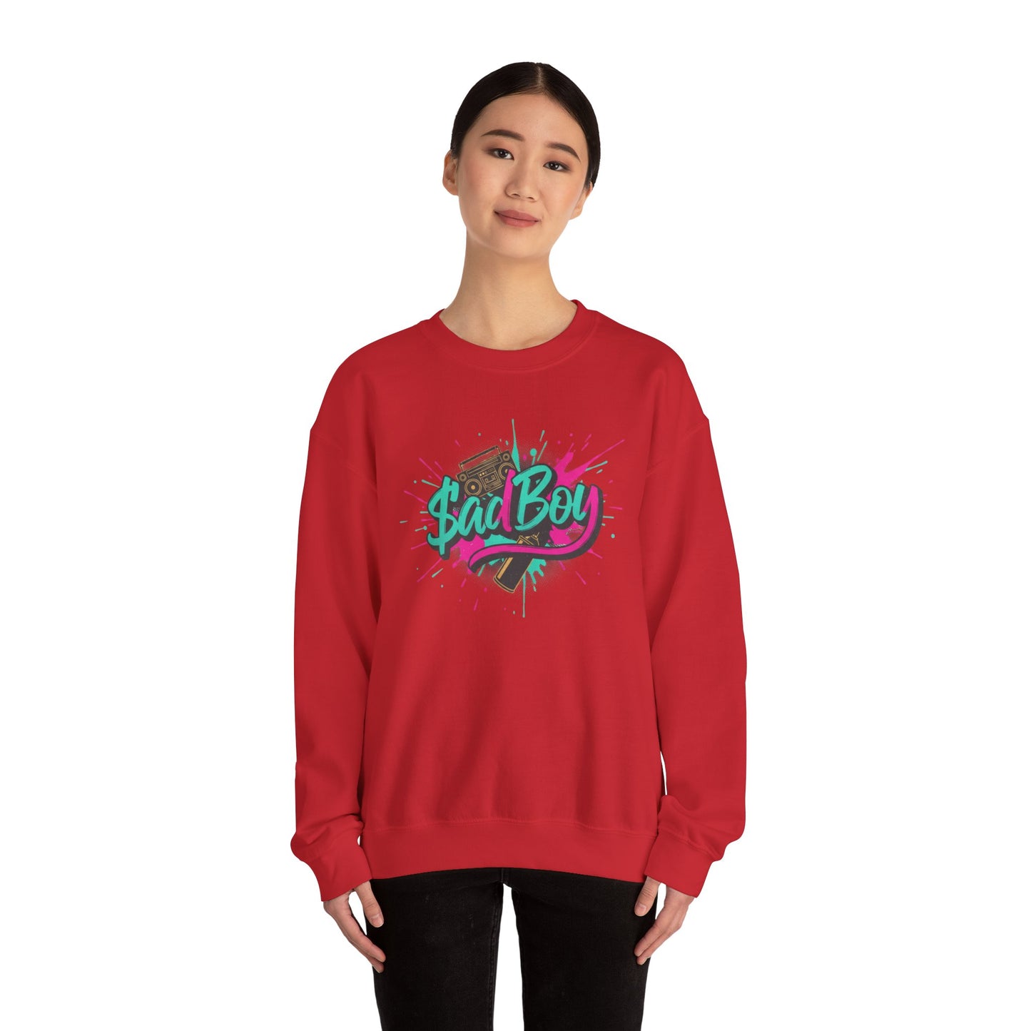 SadBoy Crewneck Sweatshirt – Minimal Sadboy Streetwear Pullover