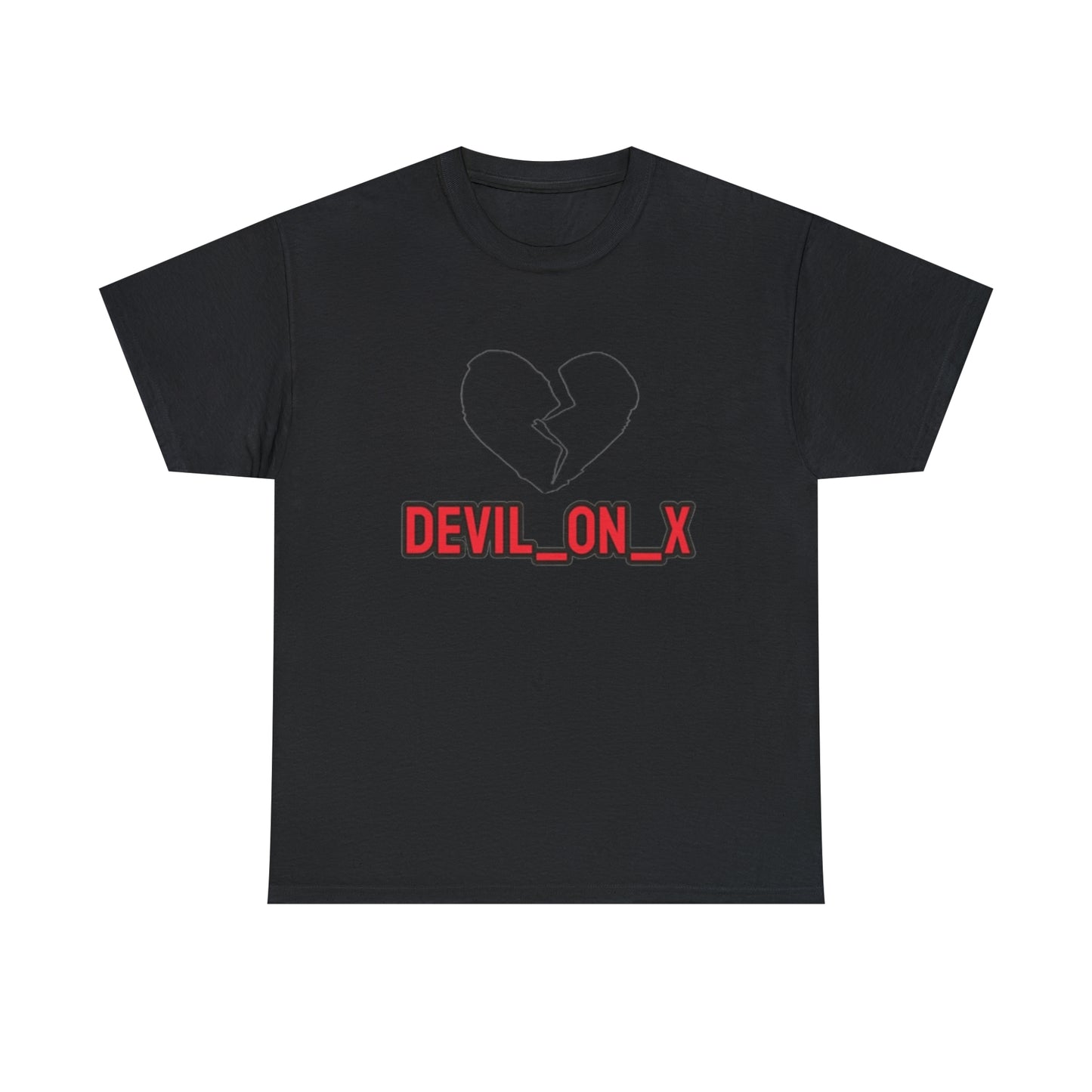 Devil_on_X Unisex Heavy Cotton Tee
