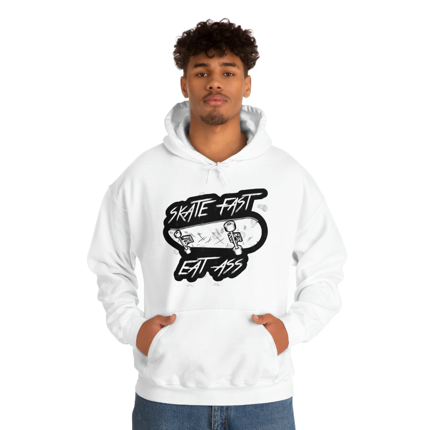Skate Fast. Eat Ass. Unisex Heavy Blend™ Hooded Sweatshirt