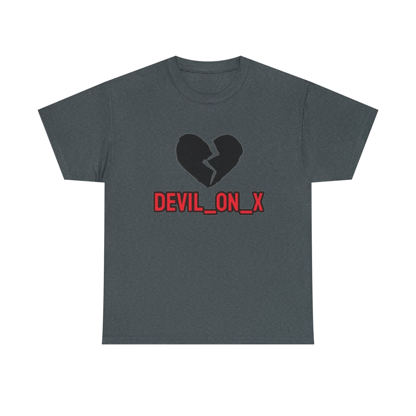 Devil_on_X Unisex Heavy Cotton Tee