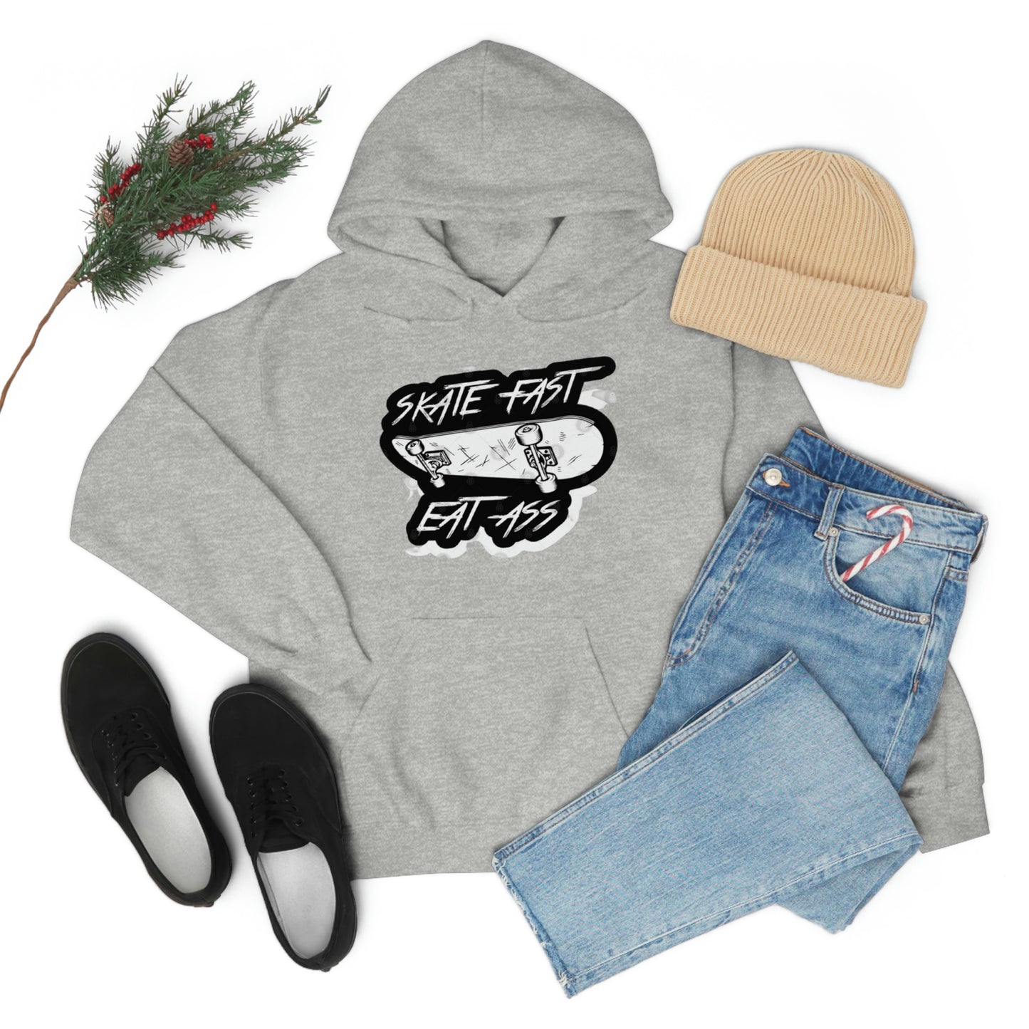 Skate Fast. Eat Ass. Unisex Heavy Blend™ Hooded Sweatshirt