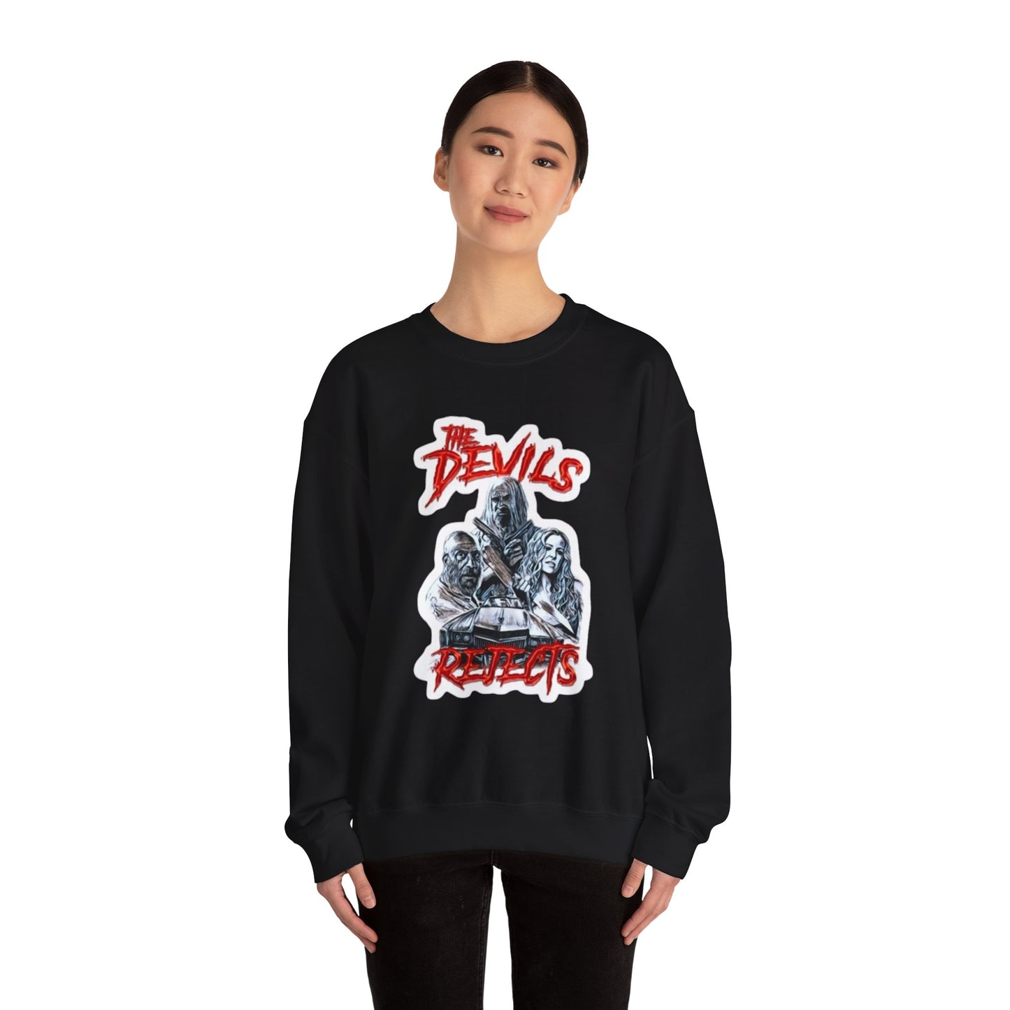 The Devils Rejects Horro Crewneck Sweatshirt, Cozy Unisex Pullover, 80s Vintage Style, Perfect for Halloween, Movie Lovers Gift, Casual Streetwear