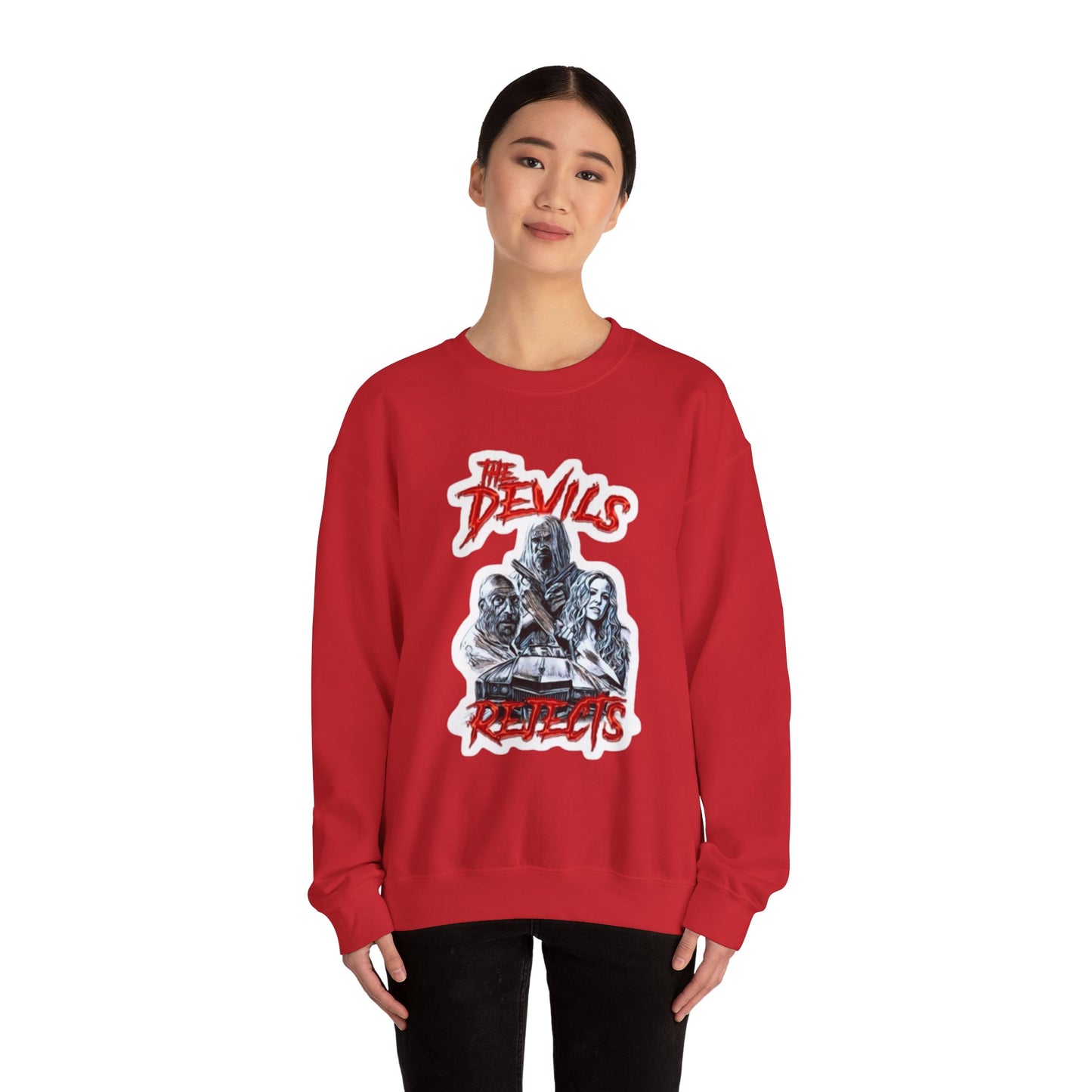 The Devils Rejects Horro Crewneck Sweatshirt, Cozy Unisex Pullover, 80s Vintage Style, Perfect for Halloween, Movie Lovers Gift, Casual Streetwear