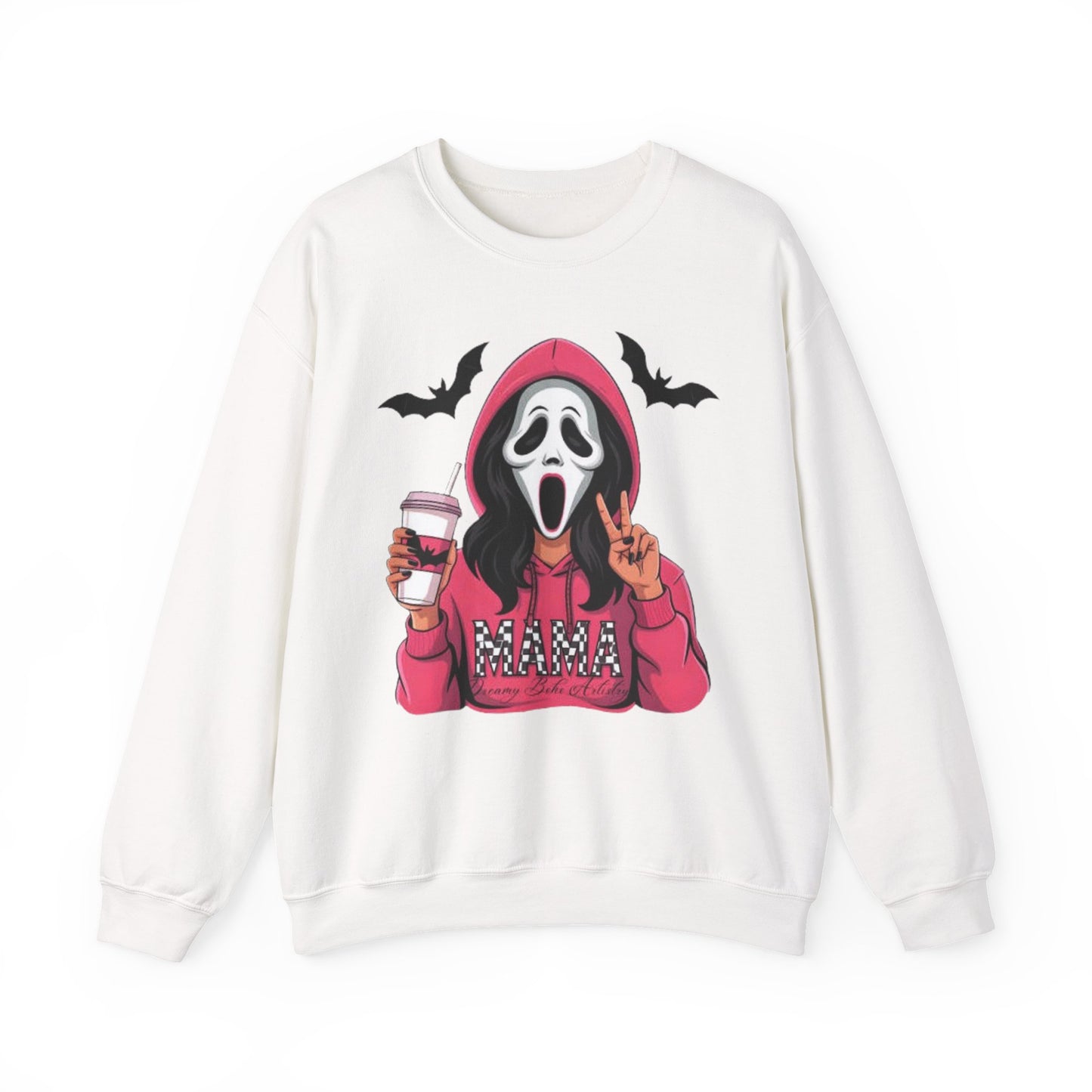 Scream Mama Sweatshirt, Cozy Halloween Top, Gift for Moms, Spooky Season Apparel, Horror Fan Clothing, Cute & Comfy Crewneck