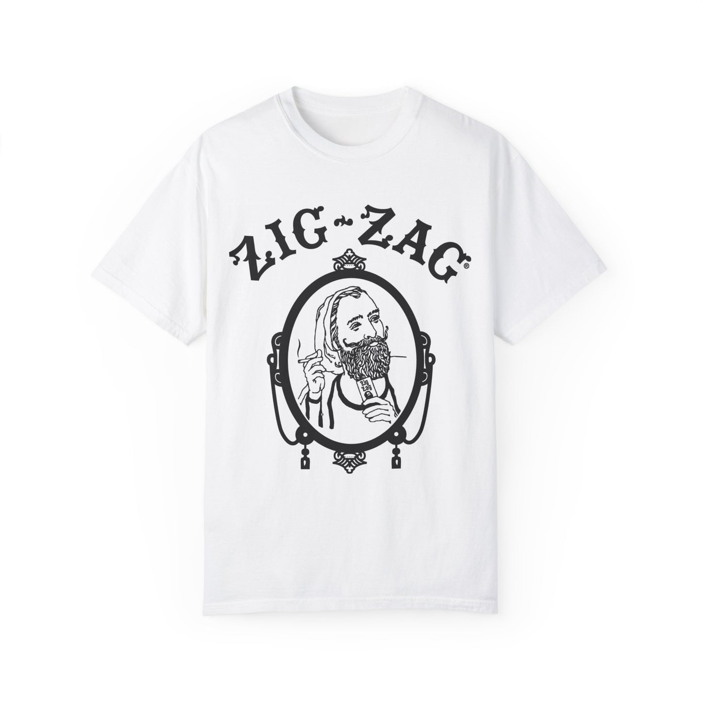 Men's Vintage Zig Zag Graphic T-Shirt - Casual Unisex Tee for Everyday Style