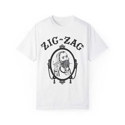 Men's Vintage Zig Zag Graphic T-Shirt - Casual Unisex Tee for Everyday Style