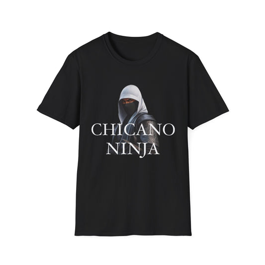 Chicano Ninja Unisex Softstyle T-Shirt - Bold Graphic Tee for Cultural Celebrations
