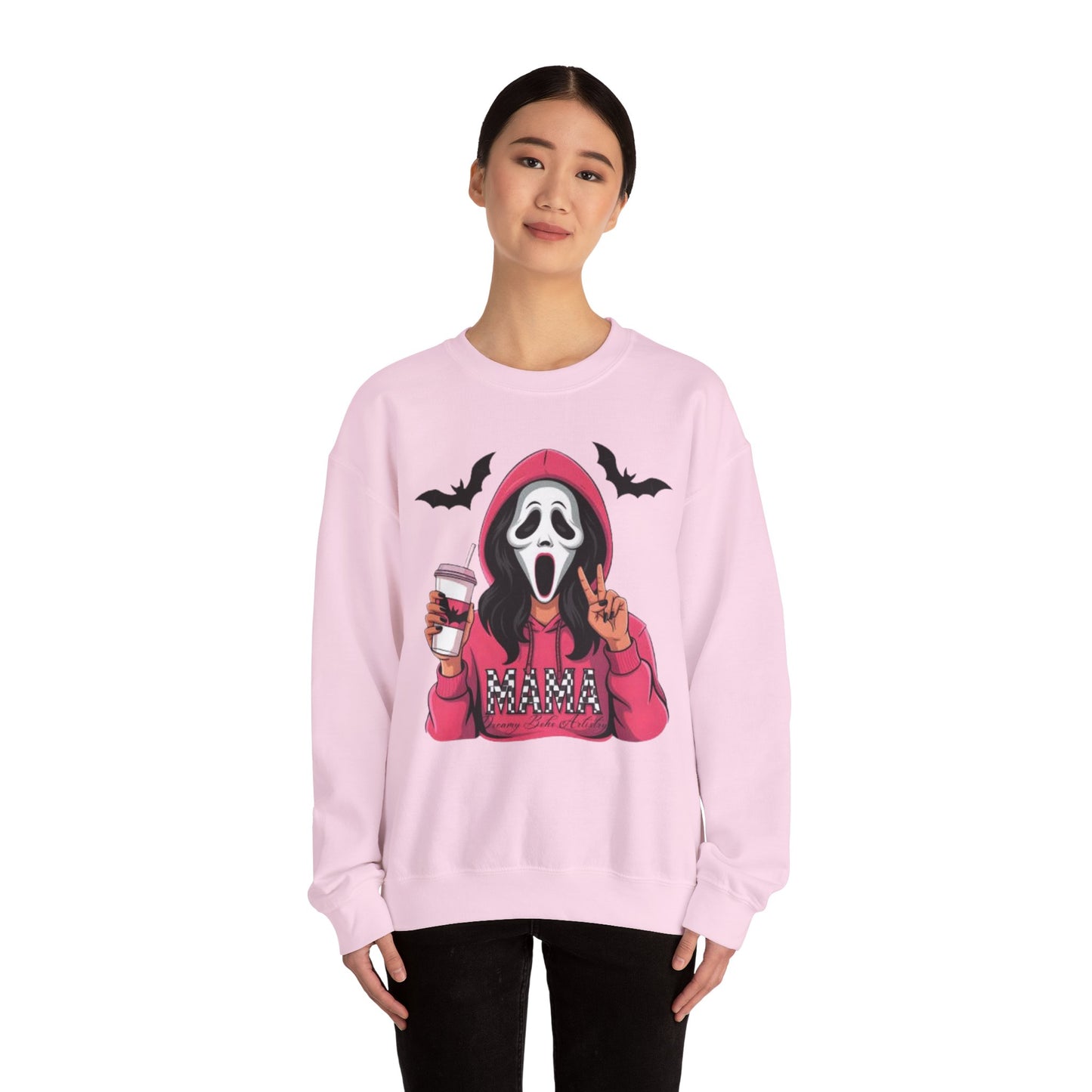 Scream Mama Sweatshirt, Cozy Halloween Top, Gift for Moms, Spooky Season Apparel, Horror Fan Clothing, Cute & Comfy Crewneck
