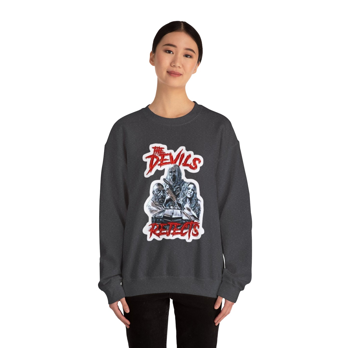 The Devils Rejects Horro Crewneck Sweatshirt, Cozy Unisex Pullover, 80s Vintage Style, Perfect for Halloween, Movie Lovers Gift, Casual Streetwear