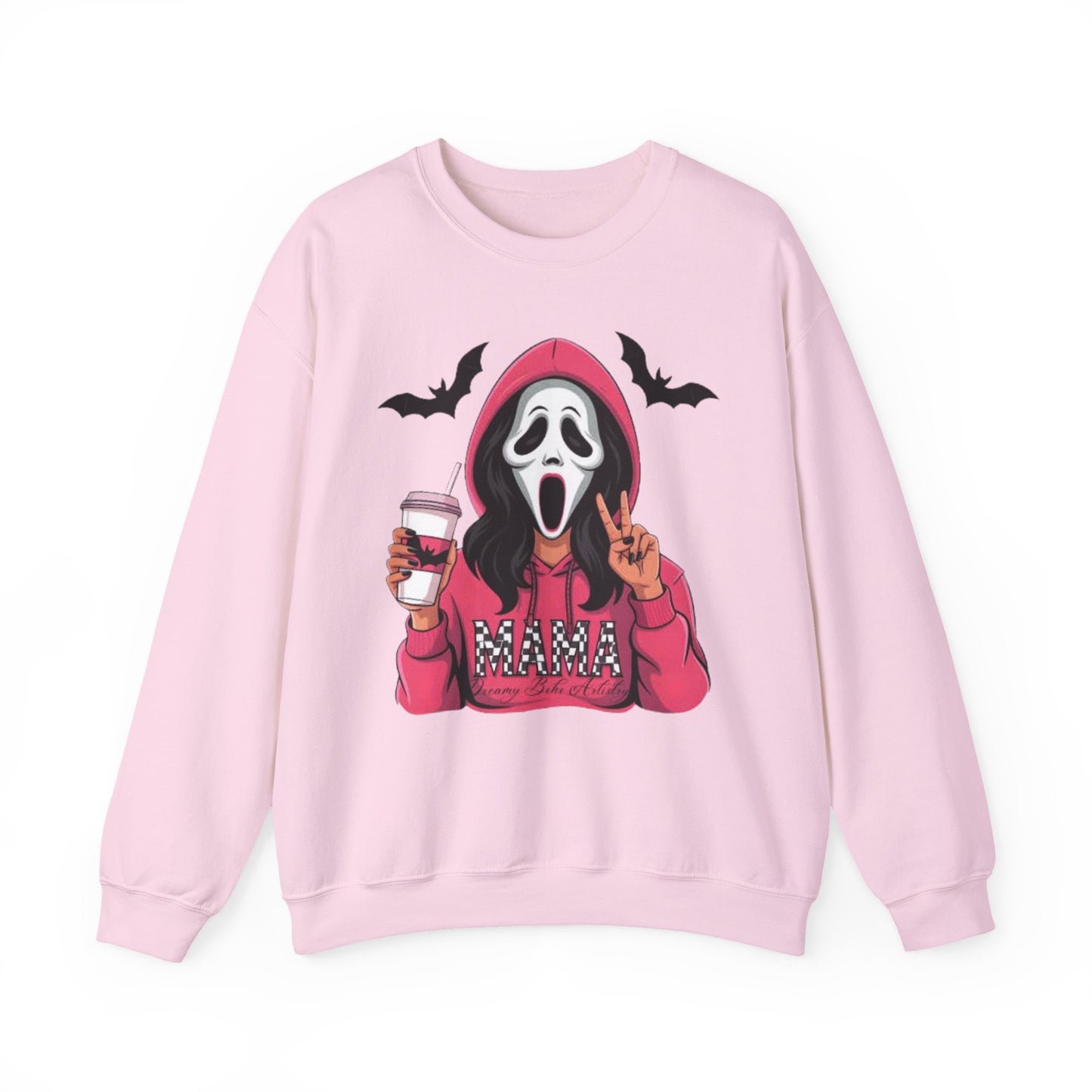 Scream Mama Sweatshirt, Cozy Halloween Top, Gift for Moms, Spooky Season Apparel, Horror Fan Clothing, Cute & Comfy Crewneck