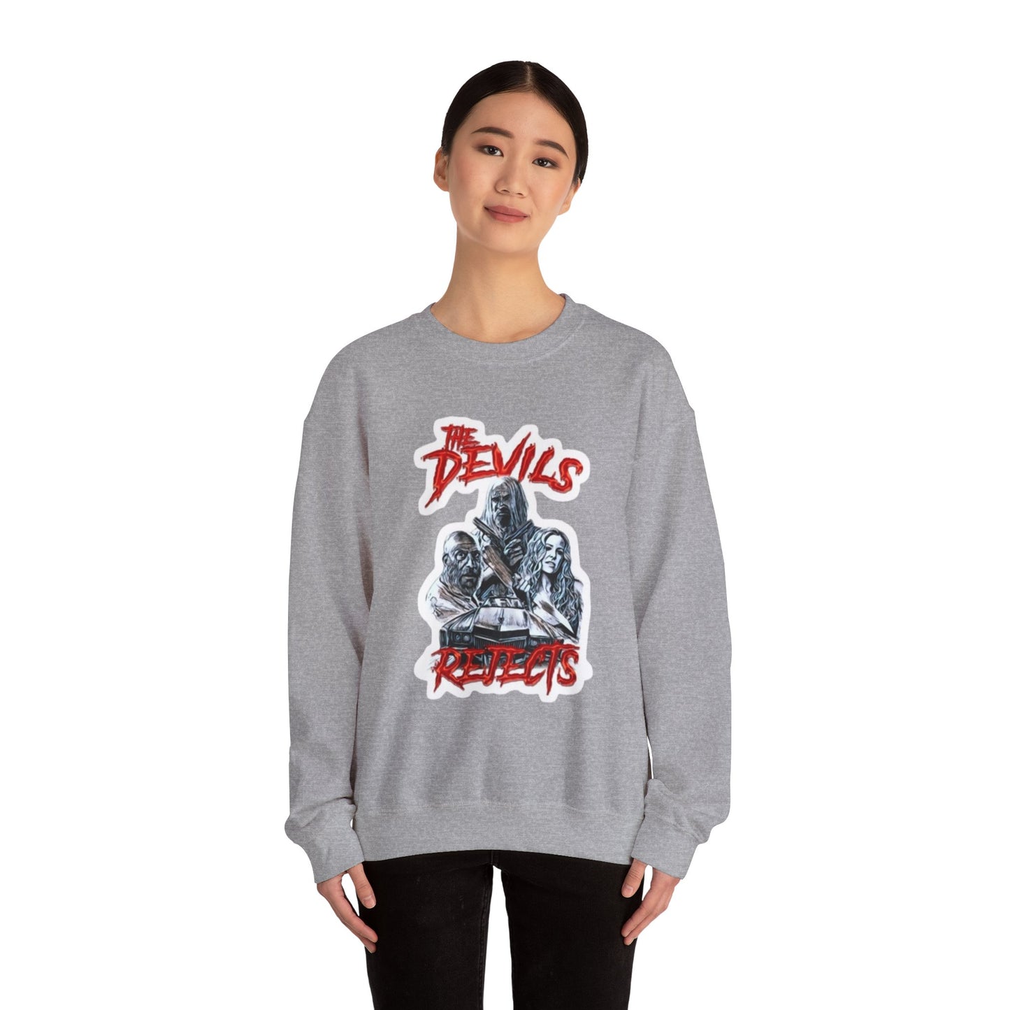 The Devils Rejects Horro Crewneck Sweatshirt, Cozy Unisex Pullover, 80s Vintage Style, Perfect for Halloween, Movie Lovers Gift, Casual Streetwear
