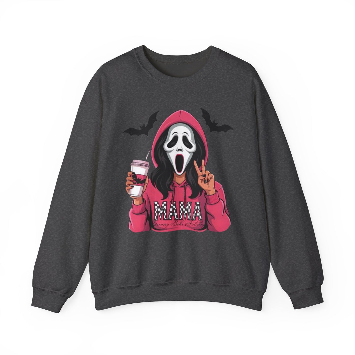 Scream Mama Sweatshirt, Cozy Halloween Top, Gift for Moms, Spooky Season Apparel, Horror Fan Clothing, Cute & Comfy Crewneck