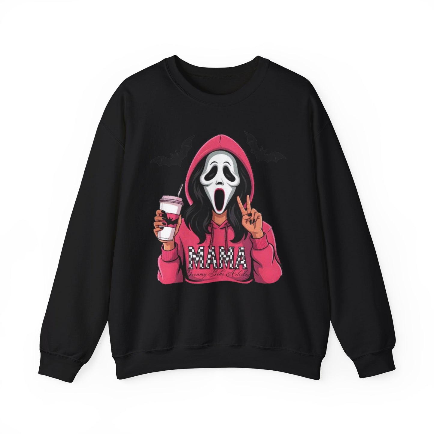 Scream Mama Sweatshirt, Cozy Halloween Top, Gift for Moms, Spooky Season Apparel, Horror Fan Clothing, Cute & Comfy Crewneck