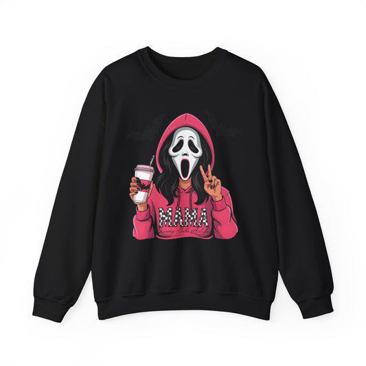 Scream Mama Sweatshirt, Cozy Halloween Top, Gift for Moms, Spooky Season Apparel, Horror Fan Clothing, Cute & Comfy Crewneck